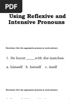 Using Reflexive and Intensive Pronouns