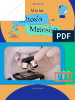 Types of Cell Division Mitosis and Meiosis Educational Video in Orange Light Blue Flat Graphic Style