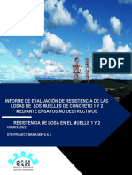 Informe de Evaluación de Resistencia de Losa de Muelle de Concreto 1 Mediante Ensayos No Destructivos - Muelle 1 y 2