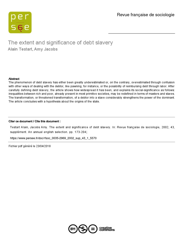 Understanding Debt Slavery's Impact | PDF | Slavery | Gambling