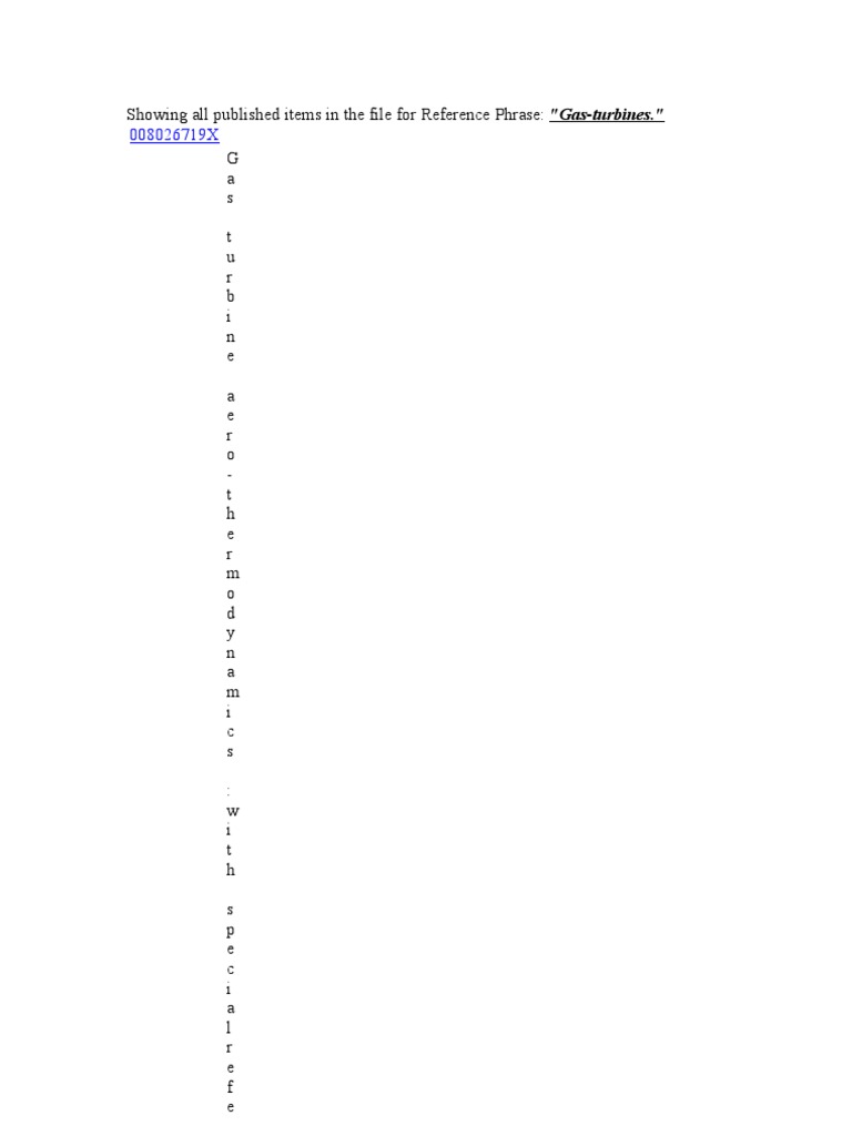 Gas Turbine Engineering Resources | PDF | Science & Mathematics