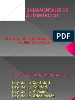 Leyes Fundamentales de La Alimentacion