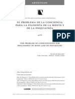 El Problema de La Conciencia Desde La Psiquiatría