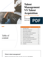 Talent Management VS Aqusition