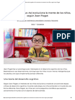 Desarrollo Cognitivo - Así Evoluciona La Mente de Los Niños, Según Jean Piaget