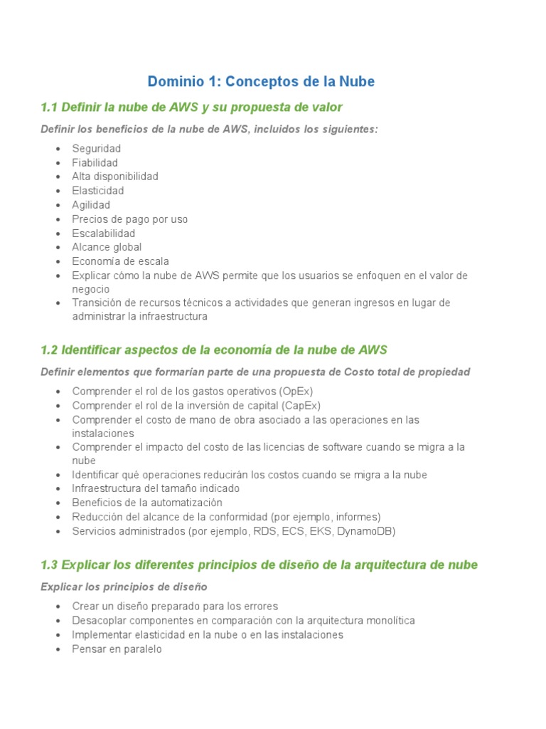 Guía Completa sobre AWS y su Economía | PDF | Computación en la nube ...