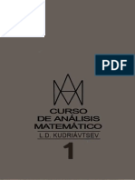 Curso de Análisis Matemático 1-Kudriavtsev