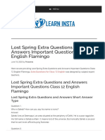 WWW Learninsta Com Lost Spring Extra Questions and Answers