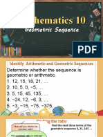 q1 w6 - NTH of Geomteric Sequence