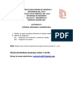 CÁLCULO II - MATEMÁTICA II. Actividad 1 y 2. V-2023