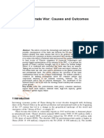 US-China Trade War Causes and Outcomes