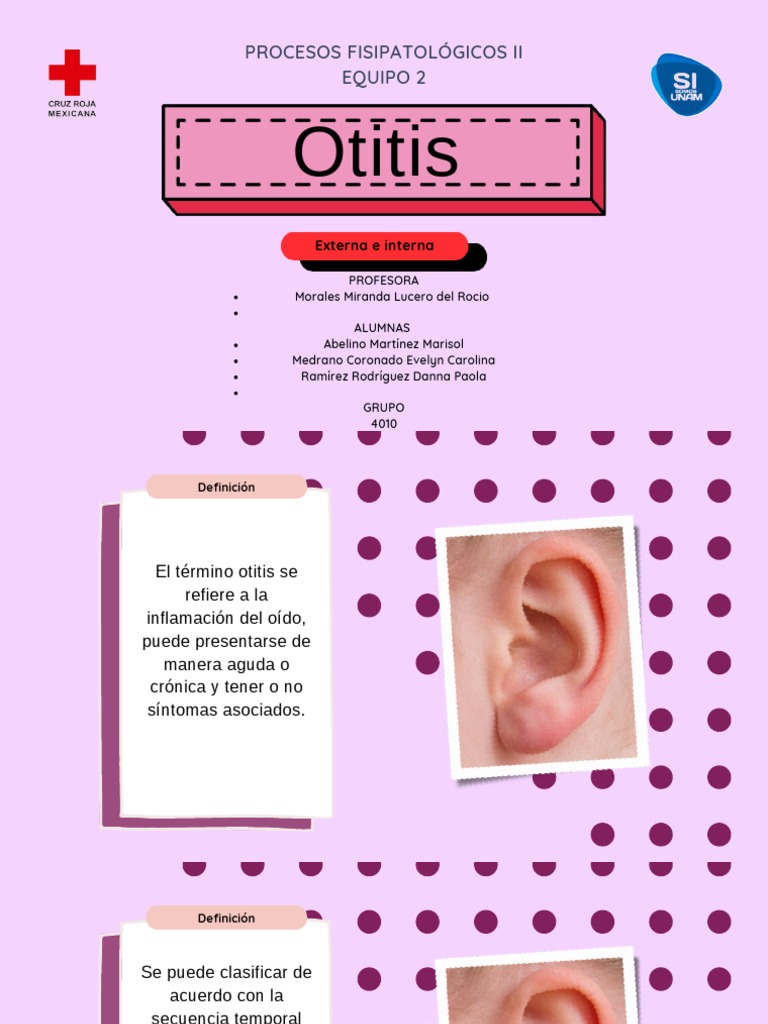Otitis Externa e Interna PDF Oído Patógeno