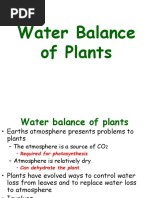 Water Balance of Plants-1