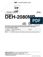 Pioneer Deh-2080mp crt4095 Car Audio