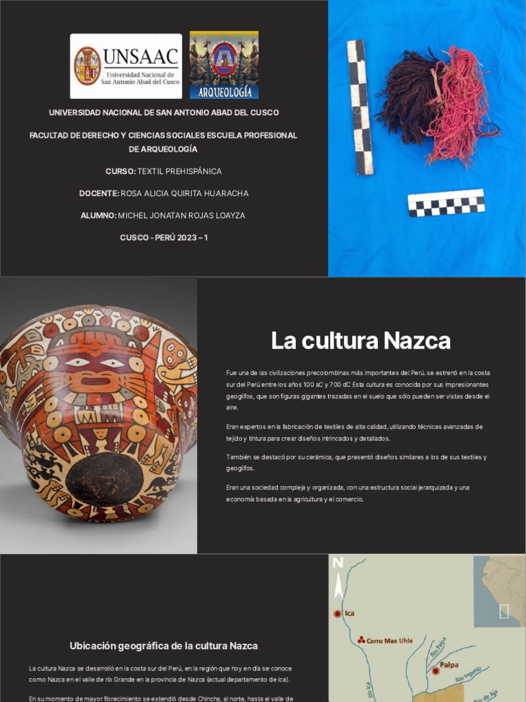 Textilería de la Cultura Nazca | PDF | Telar | Textiles