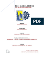 Tarea 1. Historia y Conceptos Del Mantenimiento