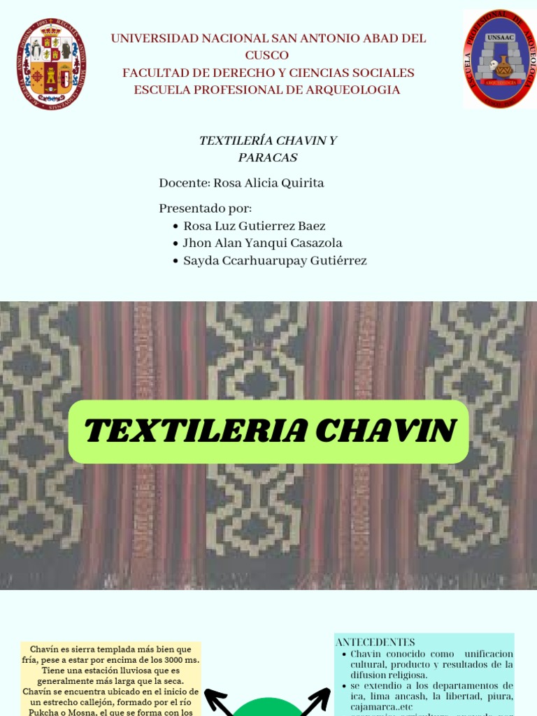 Textilería de la Cultura Chavín | PDF | Pinturas