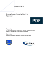 Energy Supply Security Study For Myanmar (001 050)