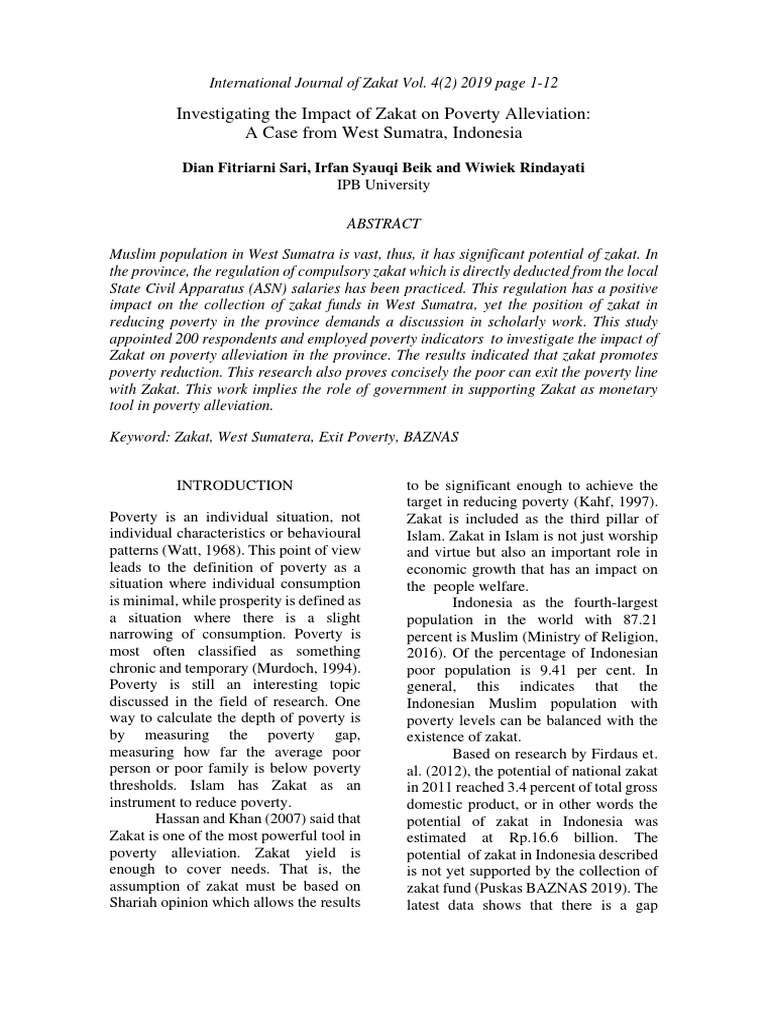 investigating-the-impact-of-zakat-on-poverty-alleviation-a-case-from