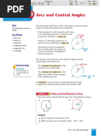 Arcs and Central Angles