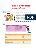 Principales Variables Demograficas