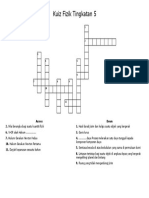 Kuiz Fizik Tingkatan 5 - Crossword Puzzle