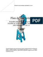 Plan de Marketing Technical Support of Cnc Machines and Presses s.a. de c.V.
