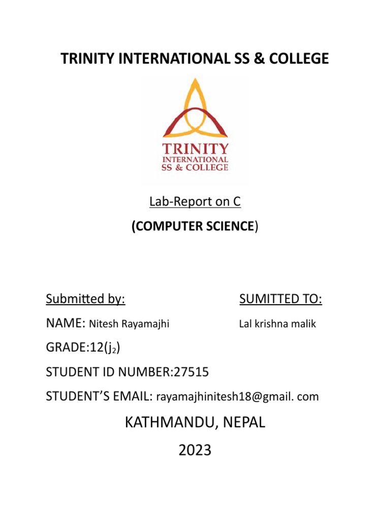Lab Report Front Page | PDF | Computer File | Data