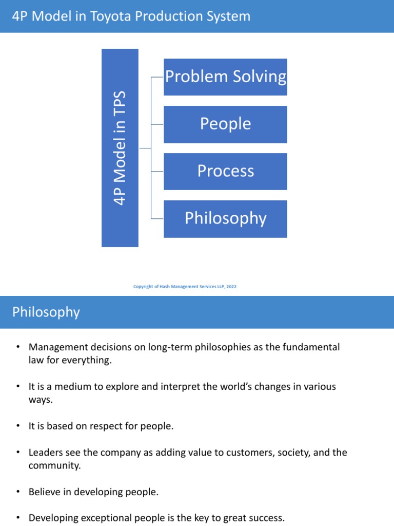 4P Model in Toyota Production System | PDF | Business