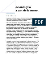 Las Emociones y La Oratoria Van de La Mano