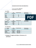 Base de Datos para Biblioteca