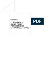 Fiche Pédagogique Livret4post - Dida - Maths - s1 - Fiche - Peda - Maths