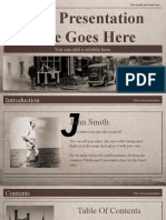 MacCarthy OId Newspaper Style Presentation Template SlidesMania