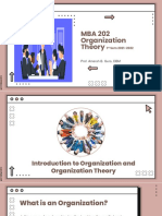 Introduction To Organization Theory
