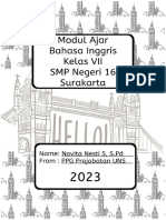 MODUL AJAR BAHASA INGGRIS KELAS 7D Siklus 5 Dan 6