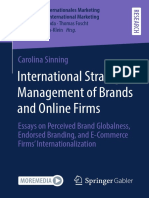 International Strategic Management of Brands and Online Firms - Essays On Perceived Brand Globalness, End