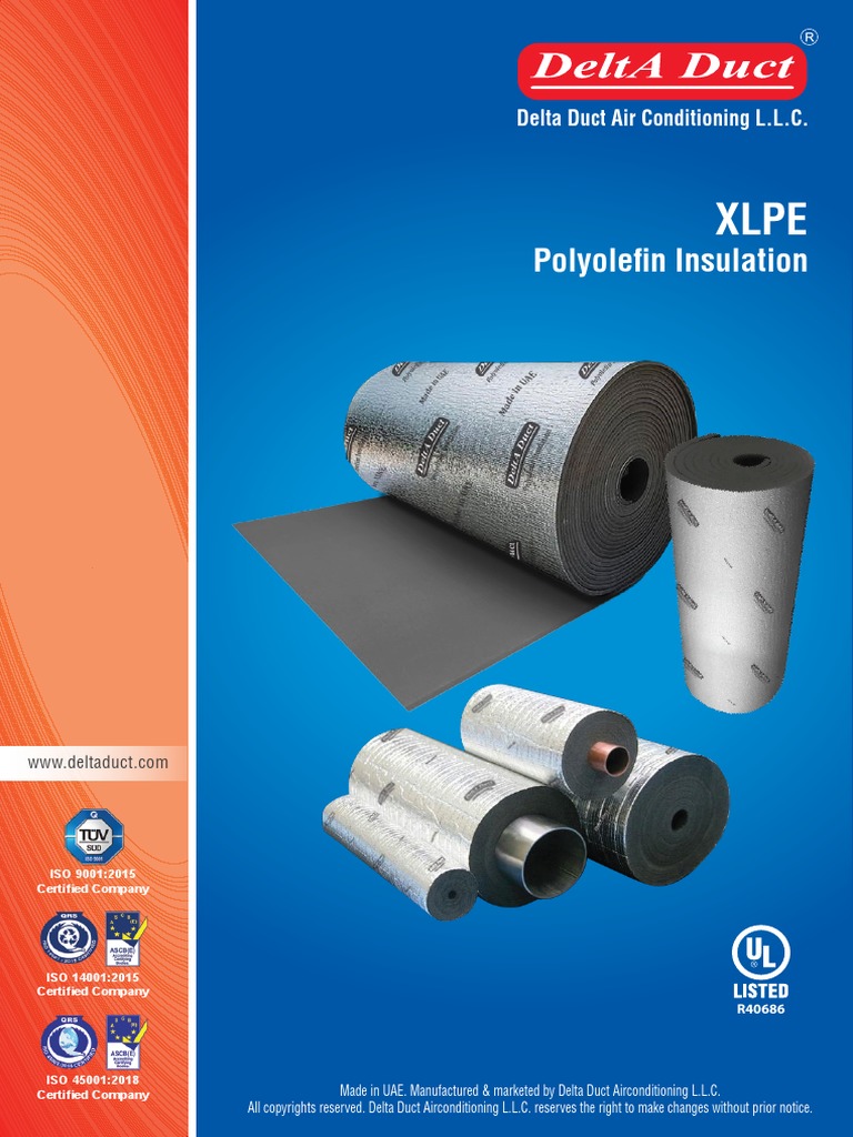 Delta XLPE Polyolefin Insulation Catalog 2022 R1 | PDF | Duct (Flow ...