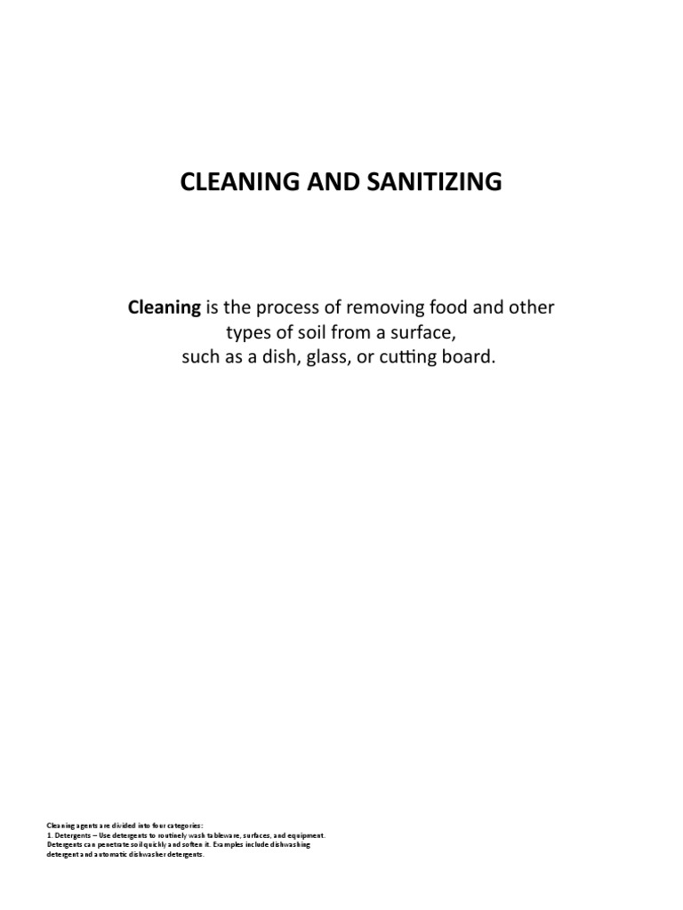 Cleaning and Sanitizing PDF