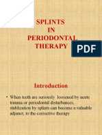 Splints in Periodontal Therapy