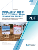 Mejorando La Gestión de La Inversión Pública Subnacional en Chile