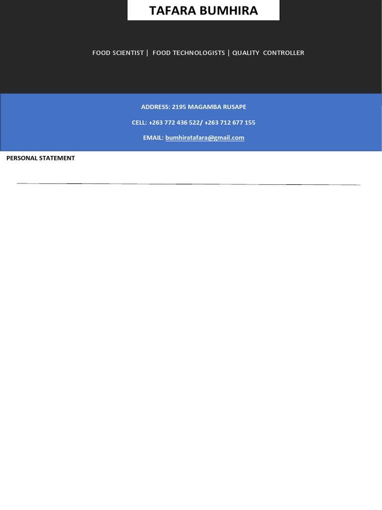 Personal Statement | PDF