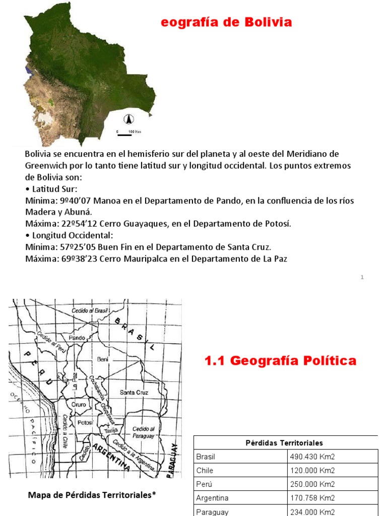 Geografía de Bolivia y Cerro Boliviano | PDF | Ciencias de la Tierra
