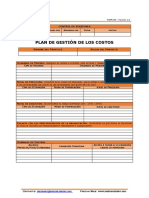 FGPR - 140 - 06 - Plan de Gestión de Los Costos