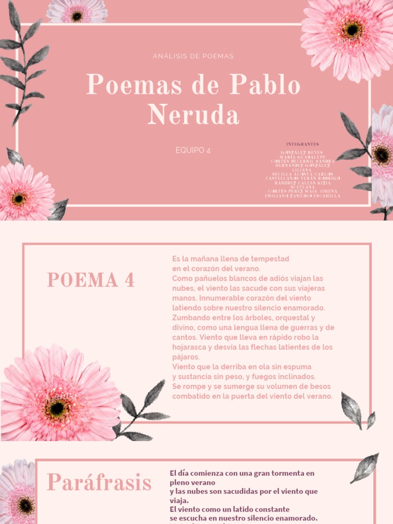 Poemas de Pablo Neruda. | PDF | Amor