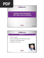 Software Test Automation With Open Source Software
