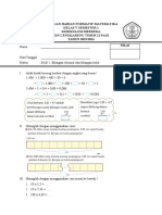 Ulangan Harian Formatif Matematika Bab 1