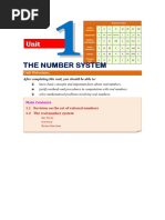 Grade 9mathematicsunit 1 The Number System On The Set of Rational Numbers