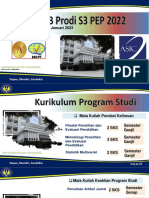Kurikulum & Topik Disertasi S3 PEP