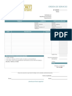 Ficha de Orden de Trabajo en Excel