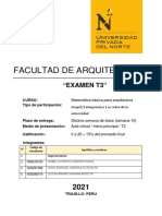 Facultad de Arquitectura: "Examen T3"